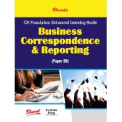 Bharat's Business Correspondence & Reporting for CA Foundation Paper 2B November 2023 Exam by Veranda Press | CA Foundation Enhanced Learning Guide